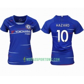 Koszulka Chelsea HAZARD 10 Damska Domowe Stroje Piłkarskie 2018/19 Krótki Rękaw